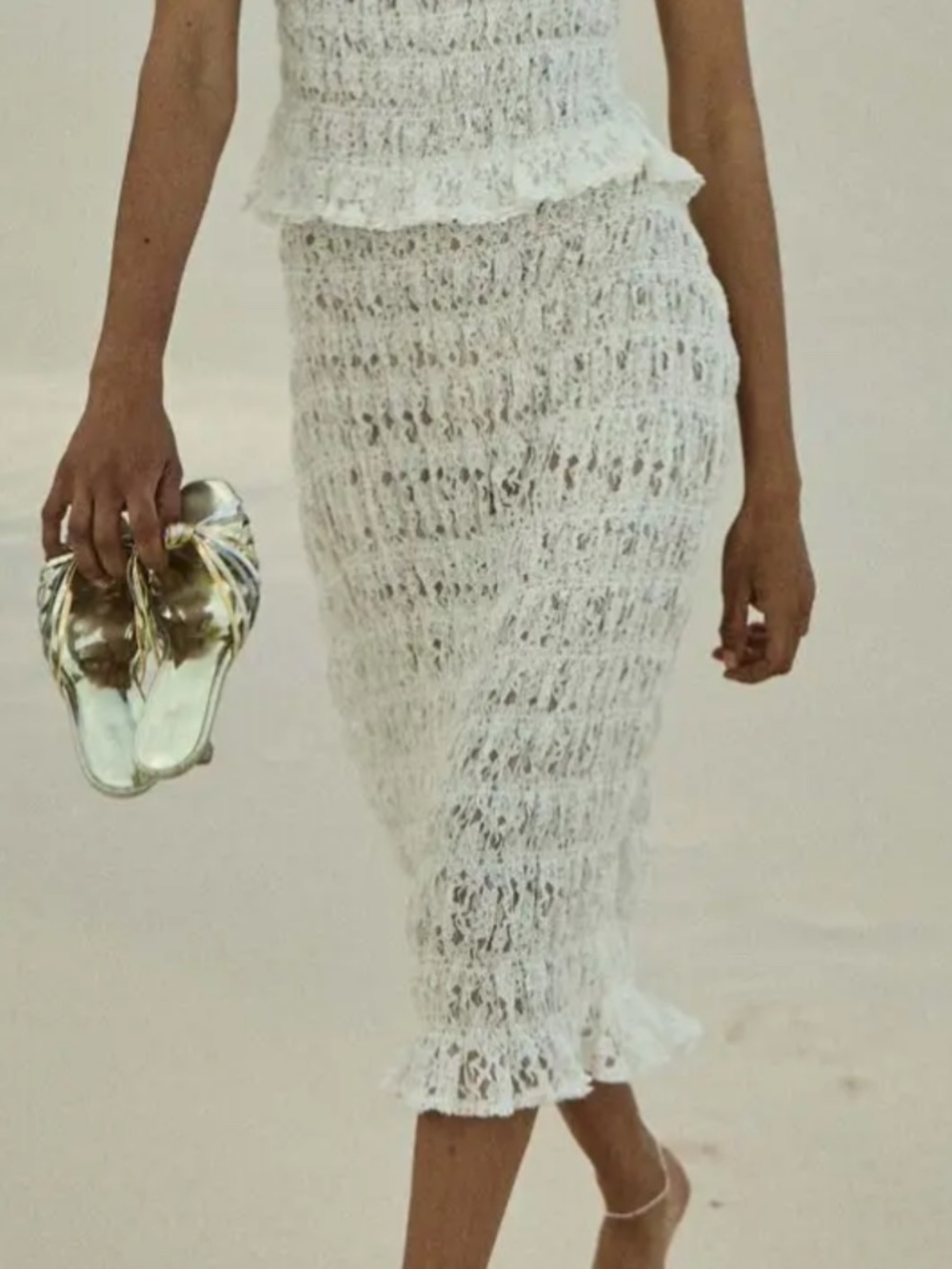Doen Rachelle Skirt in Salt XS